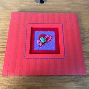 K&Company Red Hat Society Applique Scrapbook Album 12x12 Red Purple